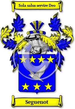 Seguenot Family Crest Download (JPG) Legacy Series - 600 DPI