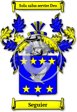 Seguier Family Crest Download (jpg) Legacy Series - 150 DPI