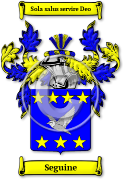 Seguine Family Crest Download (JPG) Legacy Series - 600 DPI