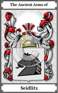 Seidlitz Family Crest Download (JPG)  Book Plated - 150 DPI