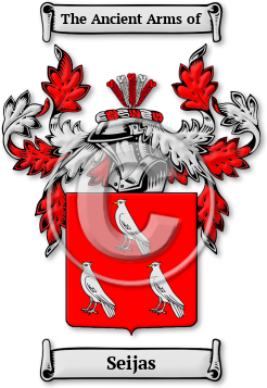 Seijas Family Crest Download (jpg) Legacy Series - 150 DPI