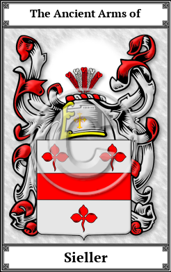 Sieller Family Crest Download (JPG)  Book Plated - 150 DPI