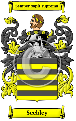 Seebley Family Crest/Coat of Arms