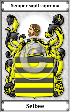Selbee Family Crest Download (JPG) Book Plated - 600 DPI