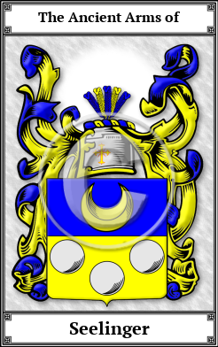 Seelinger Family Crest Download (JPG)  Book Plated - 150 DPI