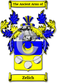 Zelich Family Crest Download (jpg) Legacy Series - 150 DPI