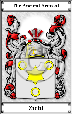 Ziehl Family Crest Download (JPG)  Book Plated - 150 DPI