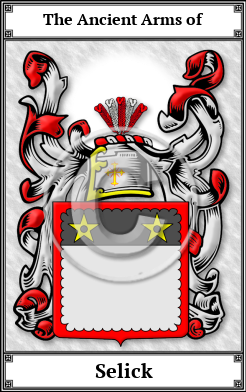 Selick Family Crest Download (JPG)  Book Plated - 150 DPI