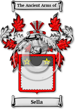 Sella Family Crest Download (jpg) Legacy Series - 150 DPI