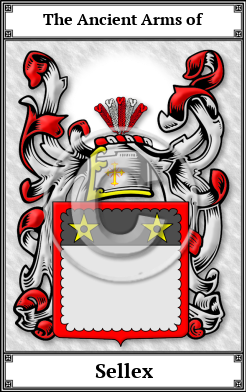 Sellex Family Crest Download (JPG)  Book Plated - 150 DPI