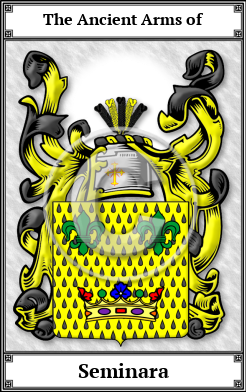 Seminara Family Crest Download (JPG)  Book Plated - 150 DPI