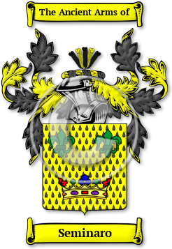 Seminaro Family Crest Download (jpg) Legacy Series - 150 DPI