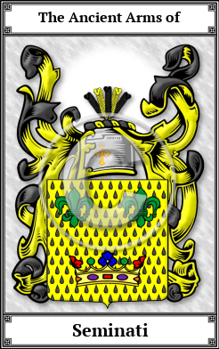 Seminati Family Crest Download (JPG)  Book Plated - 150 DPI