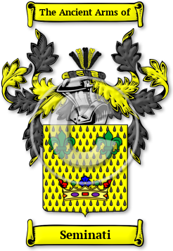 Seminati Family Crest Download (jpg) Legacy Series - 150 DPI