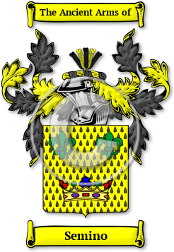 Semino Family Crest Download (jpg) Legacy Series - 150 DPI