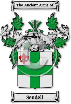 Sendell Family Crest Download (jpg) Legacy Series - 150 DPI