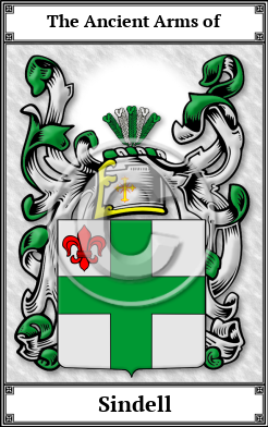 Sindell Family Crest Download (JPG) Book Plated - 600 DPI