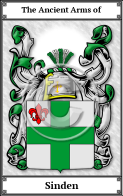 Sinden Family Crest Download (JPG)  Book Plated - 150 DPI