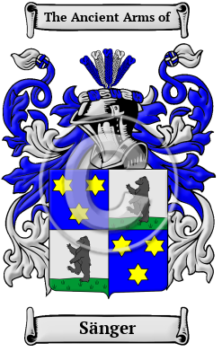 Sänger Family Crest Download (JPG) Heritage Series - 300 DPI