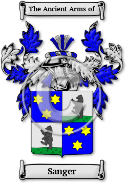 Sanger Family Crest Download (jpg) Legacy Series - 150 DPI