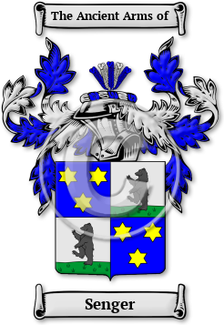 Senger Family Crest Download (jpg) Legacy Series - 150 DPI