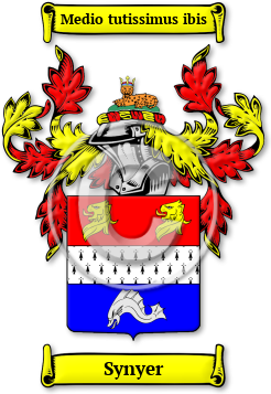 Synyer Family Crest Download (jpg) Legacy Series - 150 DPI