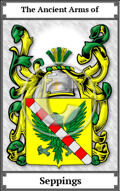 Seppings Family Crest Download (JPG)  Book Plated - 150 DPI