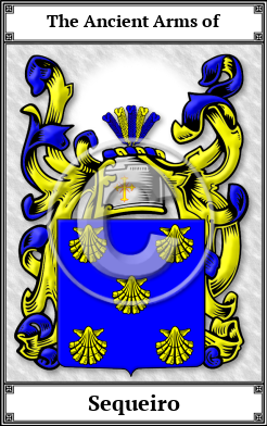 Sequeiro Family Crest Download (JPG)  Book Plated - 150 DPI