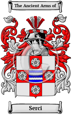 Serci Family Crest Download (JPG) Heritage Series - 600 DPI