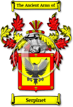 Serpinet Family Crest Download (JPG) Legacy Series - 600 DPI