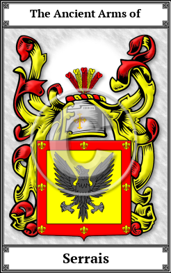 Serrais Family Crest Download (JPG) Book Plated - 600 DPI