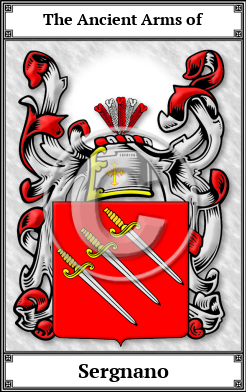 Sergnano Family Crest Download (JPG)  Book Plated - 150 DPI