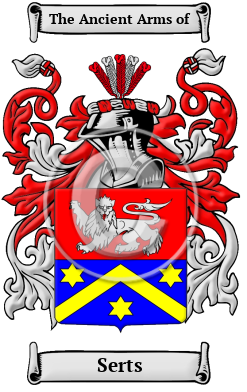 Serts Family Crest Download (JPG) Heritage Series - 600 DPI
