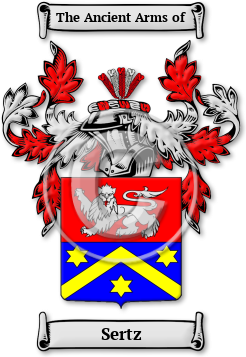 Sertz Family Crest Download (jpg) Legacy Series - 150 DPI
