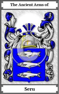 Seru Family Crest Download (JPG)  Book Plated - 150 DPI