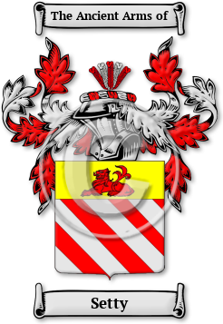 Setty Family Crest Download (jpg) Legacy Series - 150 DPI