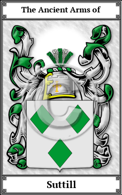 Suttill Family Crest Download (JPG)  Book Plated - 150 DPI