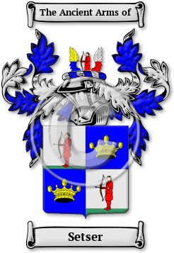 Setser Family Crest Download (JPG) Legacy Series - 600 DPI