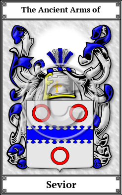 Sevior Family Crest Download (JPG) Book Plated - 600 DPI