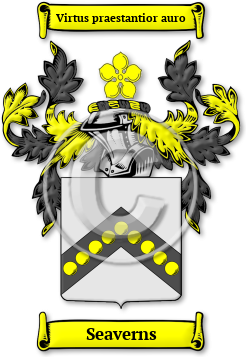 Seaverns Family Crest Download (jpg) Legacy Series - 150 DPI