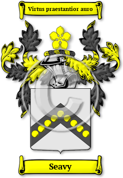 Seavy Family Crest Download (JPG) Legacy Series - 600 DPI
