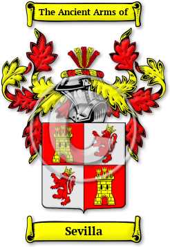 Sevilla Family Crest Download (jpg) Legacy Series - 150 DPI