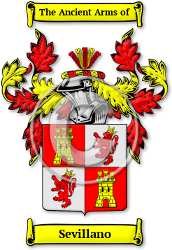 Sevillano Family Crest Download (jpg) Legacy Series - 150 DPI