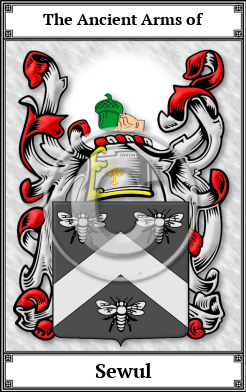 Sewul Family Crest Download (JPG) Book Plated - 600 DPI