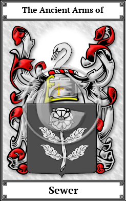 Sewer Family Crest Download (JPG) Book Plated - 300 DPI
