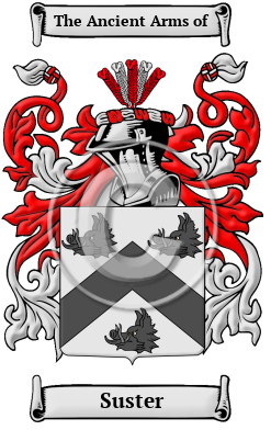 Suster Family Crest Download (JPG) Heritage Series - 600 DPI