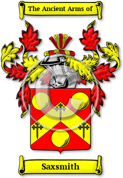 Saxsmith Family Crest Download (jpg) Legacy Series - 150 DPI