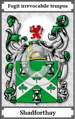 Shadforthay Family Crest Download (JPG)  Book Plated - 150 DPI