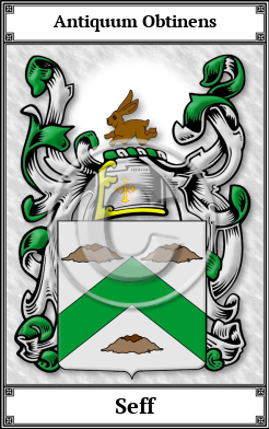 Seff Family Crest Download (JPG)  Book Plated - 150 DPI