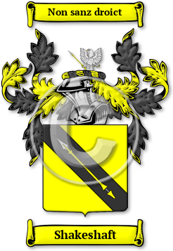 Shakeshaft Family Crest Download (jpg) Legacy Series - 150 DPI